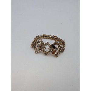 Vintage Sarah Coventry Bracelet Gold Tone Rhinestone
